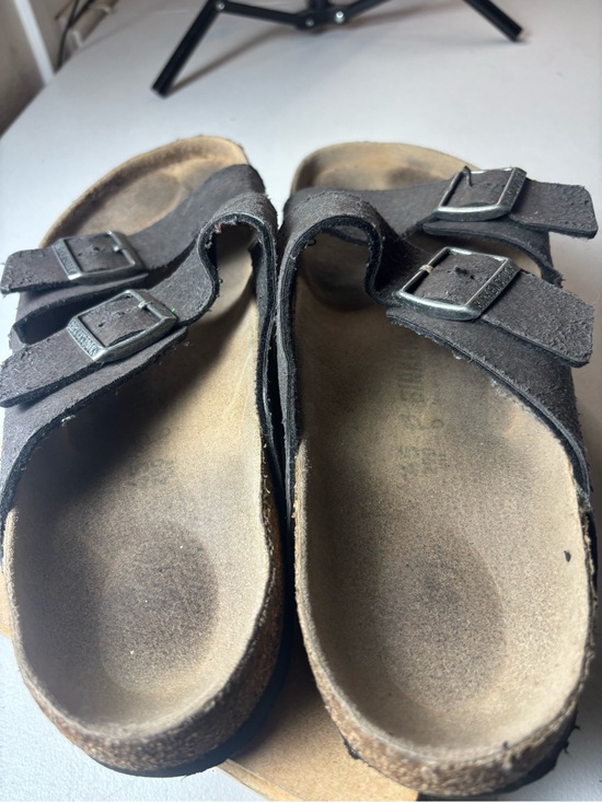 Birkenstock Arizona Black Suede Leather Sandals #arizona Sz 45 / US 12 main image 3